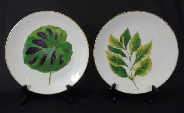 Antique Hand Painted Mintons Botanical Plates (1 of 4)