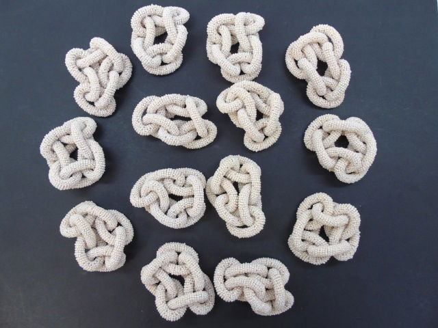 Set of 12+ Beaded Chain Form Napkin Ring (1 of 4)