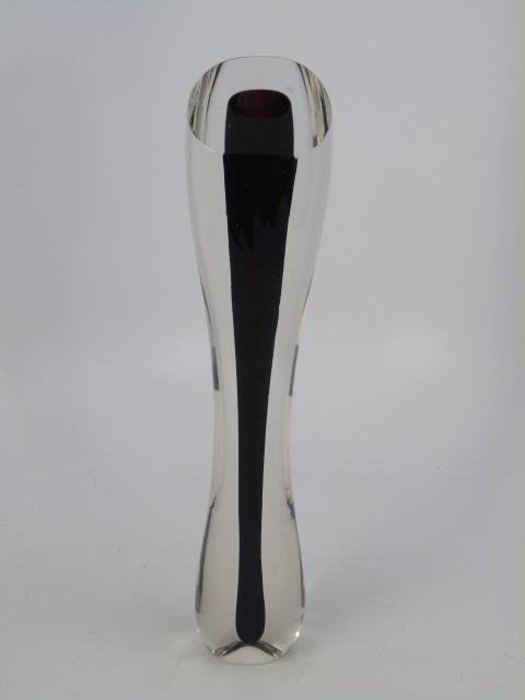 Vintage James Yarrito Blown Art Glass Vase: Vintage James Yarrito Blown Art Glass Vase. Signed and dated on bottom. Measures 13.25 inches in height.