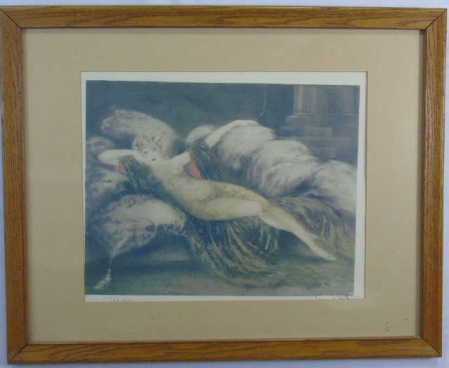 Louis Icart - Signed & Framed Art Nouveau Print (1 of 4)