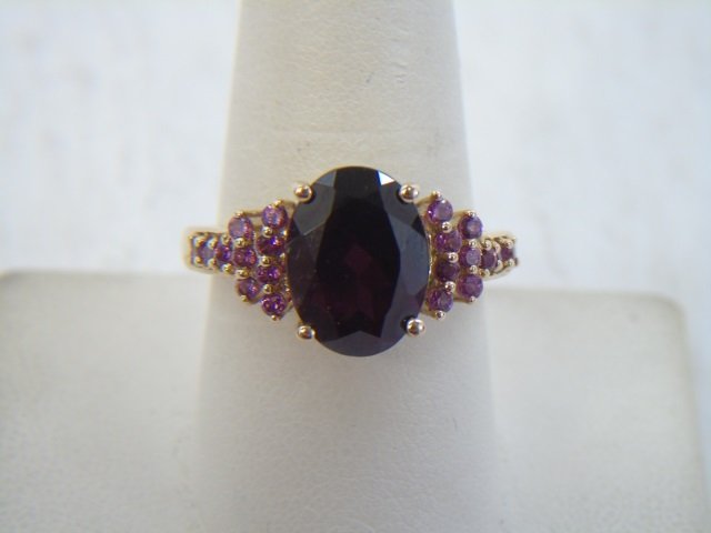 Estate 10k Yellow Gold & Tourmaline Cocktail Ring (1 of 7)