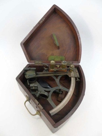 Antique Liverpool Ship Sextant by Anslem in Box (1 of 5)