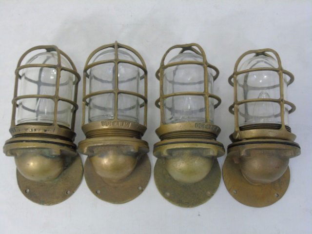 Four Vintage Oceanic Nautical / Ship Lanterns (1 of 4)