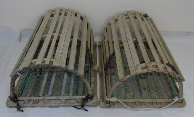 Two Vintage Wooden Lobster Traps (1 of 5)