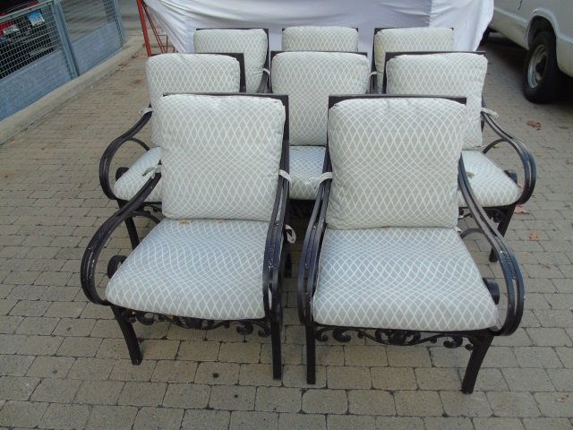 Brown Jordan Pineapple Motif Outdoor Dining Chairs (1 of 5)