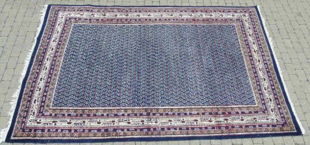 Contemporary Wool Blue Van Meeuwen Carpet (1 of 5)