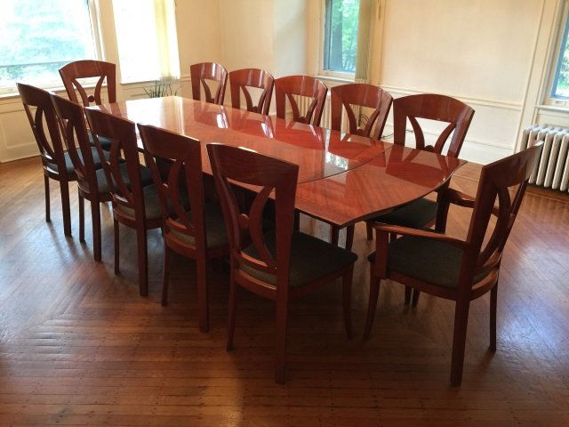 Contemporary Modern Lacquered Wood Dining Table (1 of 6)