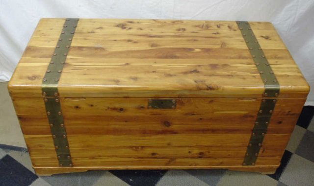 Mid Century Cedar Lined Storage Chest / Trunk (1 of 4)