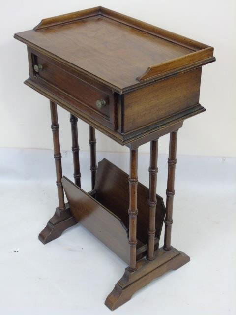 Vintage End Table / Nightstand w Magazine Holder (1 of 3)