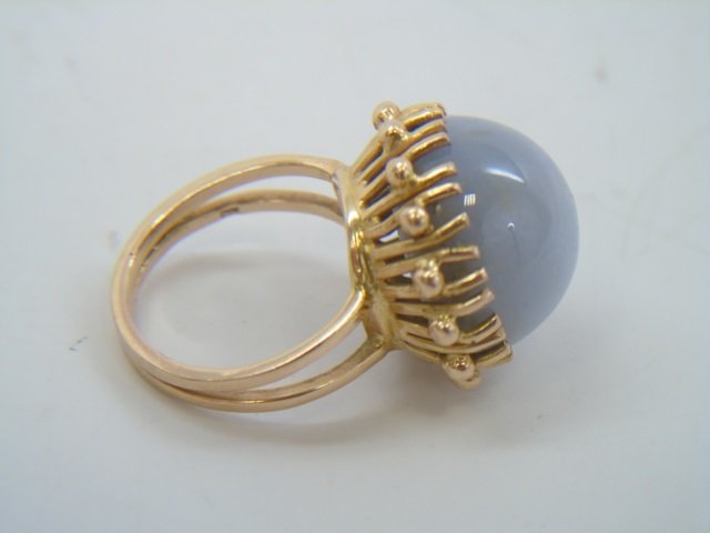 Estate 18k Yellow Gold Star Sapphire Cocktail Ring (1 of 6)