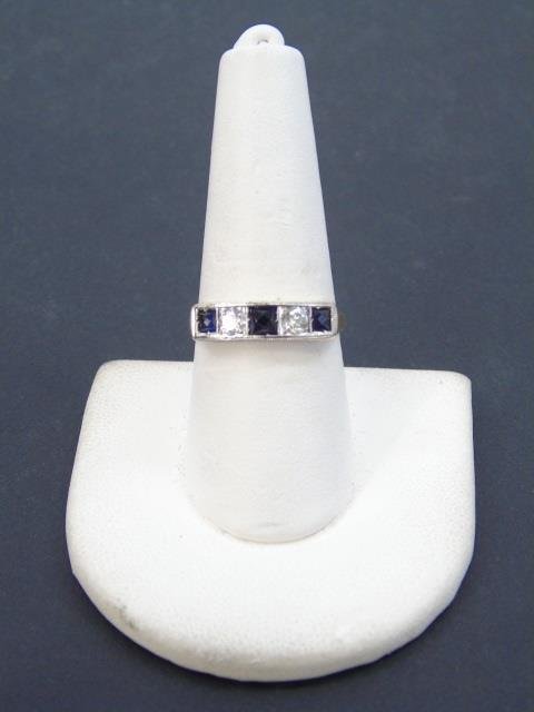 Estate Yellow Gold Sapphire & Diamond Ring (1 of 6)