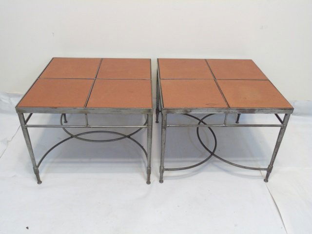 Contemporary Modern Brushed Metal Coffee Table (1 of 4)