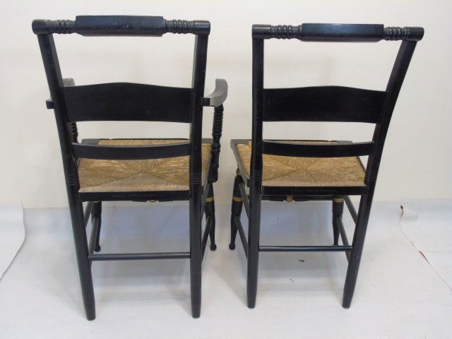 6 Vintage Black Original Hitchcock Co. Chairs (1 of 4)