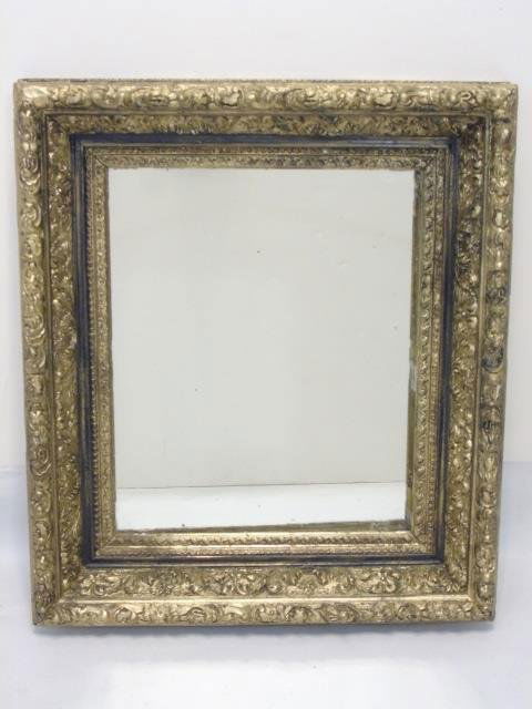 Antique Victorian 19th C Gold Tone Wall Mirror (1 of 3)