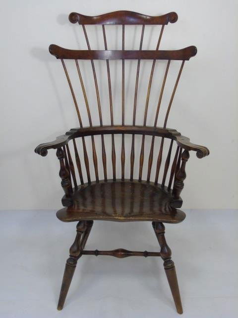 Wallace Nutting Knuckle Arm Chair Label On Bottom (1 of 7)