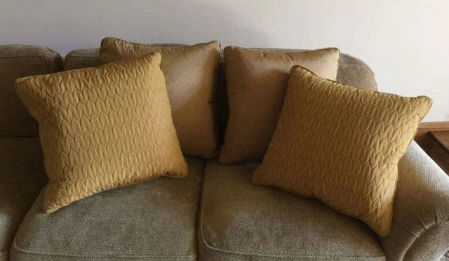 Four Custom Made Down Blend Accent Pillows (1 of 4)