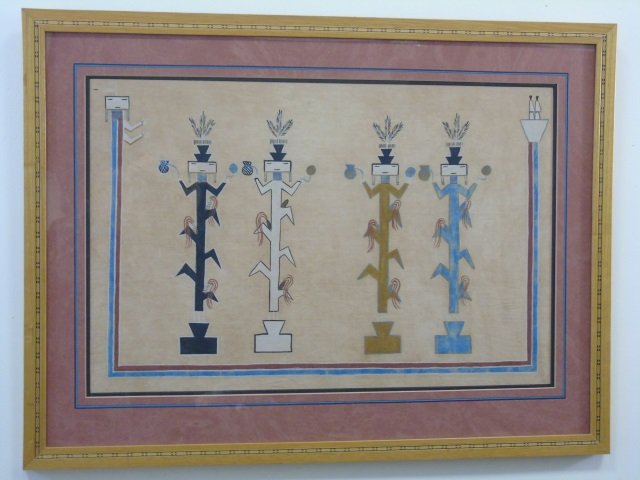 Contemporary Framed Native American Style Print (1 of 5)