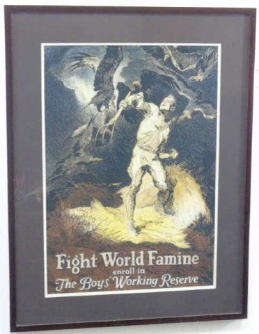 Fight World Famine - Framed Propaganda Poster (1 of 3)