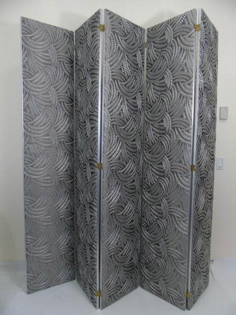 Custom Made Italian Embroidered Silk Room Divider (1 of 4)