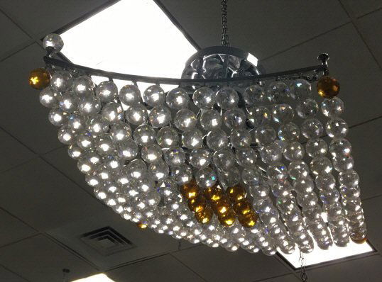 Contemporary Modern Crystal Ball Chandelier (1 of 4)