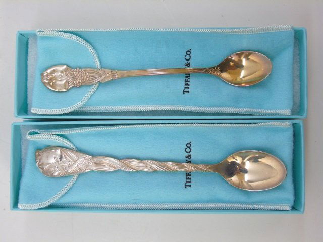 Two Tiffany & Co Sterling Silver Spoons in Boxes (1 of 5)