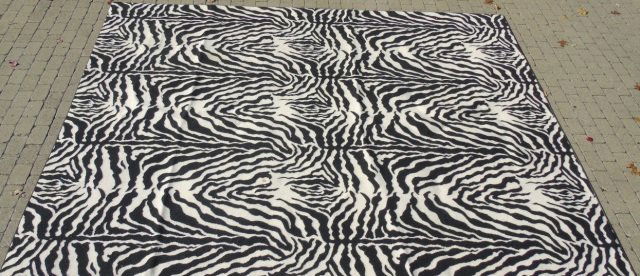 Contemporary Modern Zebra Pattern Carpet (1 of 4)