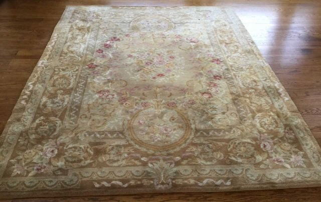 Contemporary French Aubusson Style Wool Carpet (1 of 7)