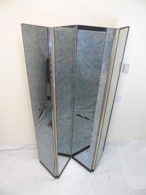 Custom Hollywood Regency Mirrored Room Screen (1 of 4)