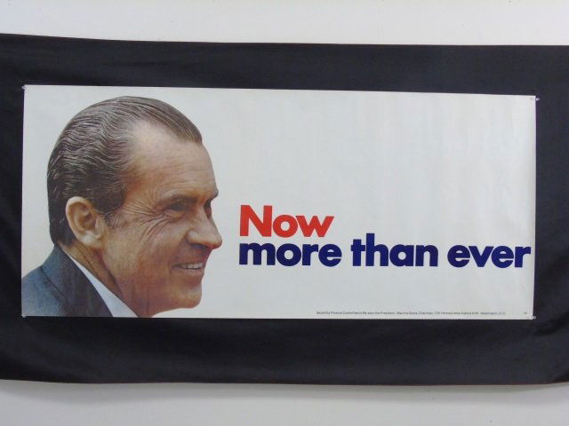 Vintage Original Richard Nixon Re-Election Poster (1 of 5)