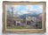 Large Signed Rustic Mountain Scene Oil on Canvas