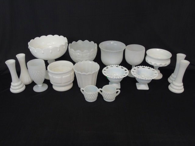 Large Group Milk Glass, Serving & Table Items (1 of 2)