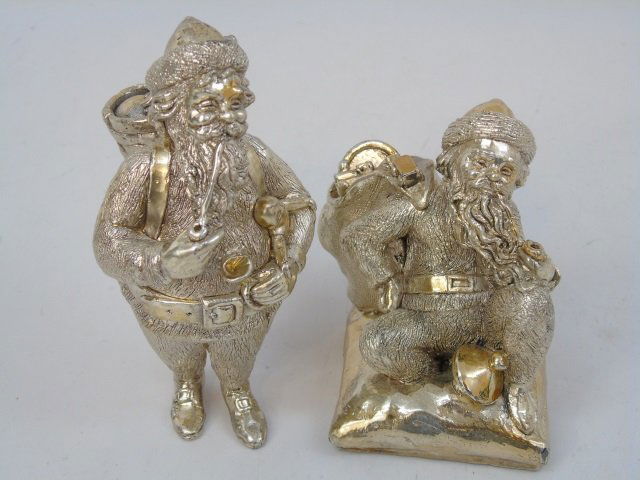 Two Vintage Silver Tone Christmas Decorations (1 of 5)