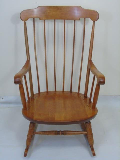 Nichols Stone Vintage Windsor Style Rocking Chair (1 of 5)