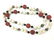 Vintage Cinnabar, Onyx 14k Gold & Hardstone Strand - 3