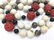 Vintage Cinnabar, Onyx 14k Gold & Hardstone Strand - 5