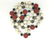 Vintage Cinnabar, Onyx 14k Gold & Hardstone Strand - 6
