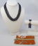 Tahitian Black Baroque Pearl Necklace Bracelet Set