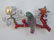 Estate Figural Diamond Coral & Gemstone Brooch