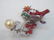 Estate Figural Diamond Coral & Gemstone Brooch - 3