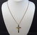 Antique Imperial Russian 14k Gold Crucifix & Chain