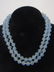 Pair Hand Knotted Blue Topaz Necklace Strands