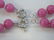 Pair Pink Rhodochrosite Bead Necklace Strands - 4