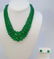 Three Chinese Green Jade Necklaces & Earrings