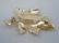Estate Italian 14kt Yellow Gold Leaf Brooch / Pin - 2