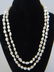 48 Inch Pair Baroque Pearl Necklaces & Studs - 3