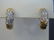 Estate 18kt Yellow Gold & Diamond Hoop Earrings
