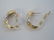 Estate 18kt Yellow Gold & Diamond Hoop Earrings - 2