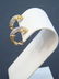 Estate 18kt Yellow Gold & Diamond Hoop Earrings - 4