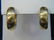 Pair Estate Yellow Gold & Diamond Hoop Earrings