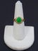 Estate Chinese Cabochon Jade & Diamond 18kt Ring - 3